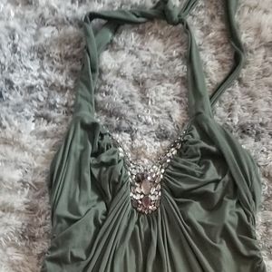 Whbm tank top ties at neck. Super sexy